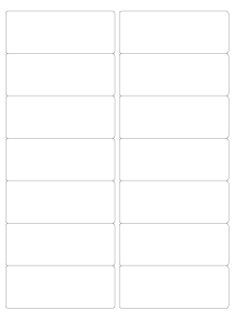 Rectangle Product Labels 98mm x 38.1mm