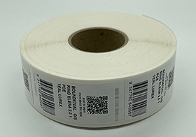 barcode labels on rolls